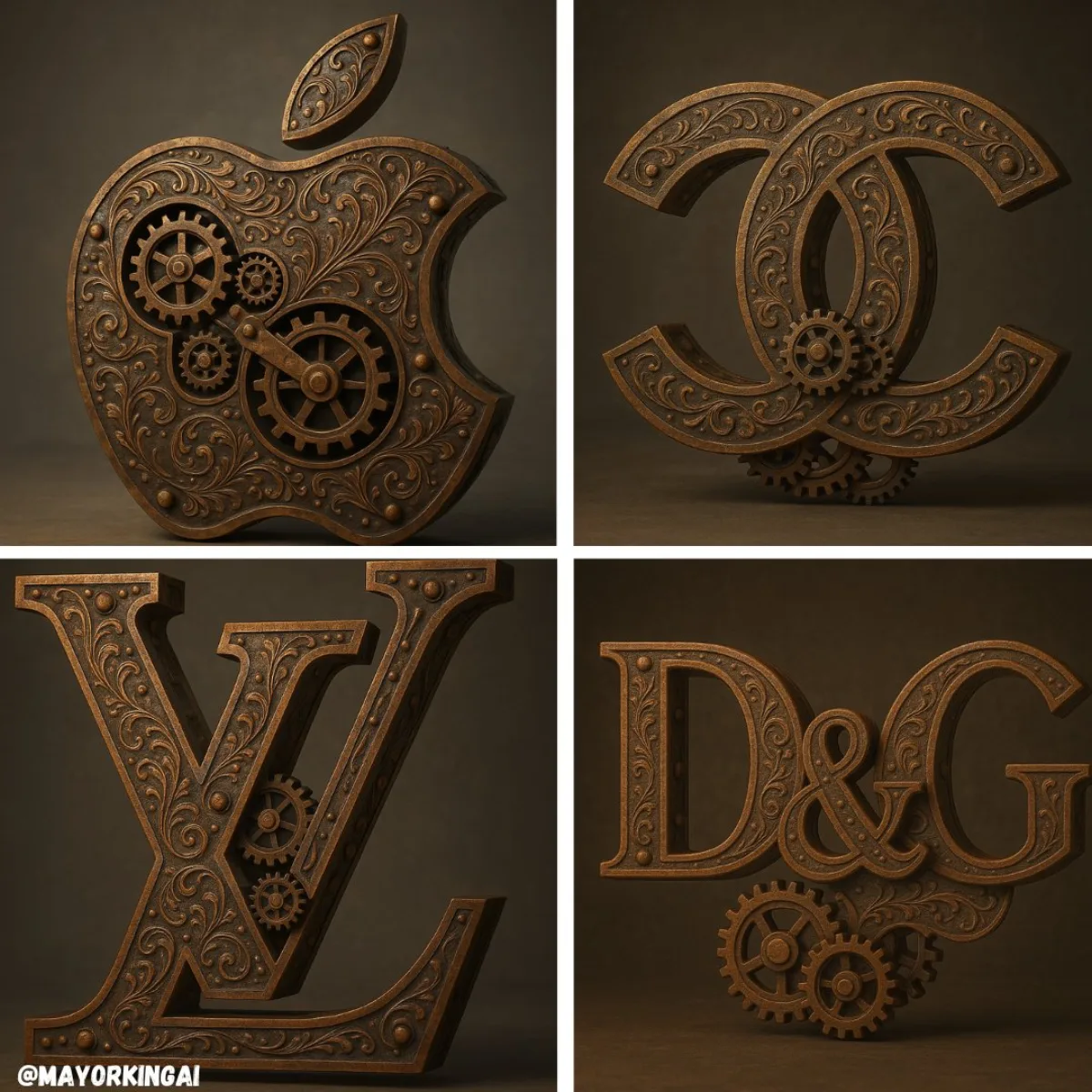 3D蒸汽朋克Logo · 升级演绎