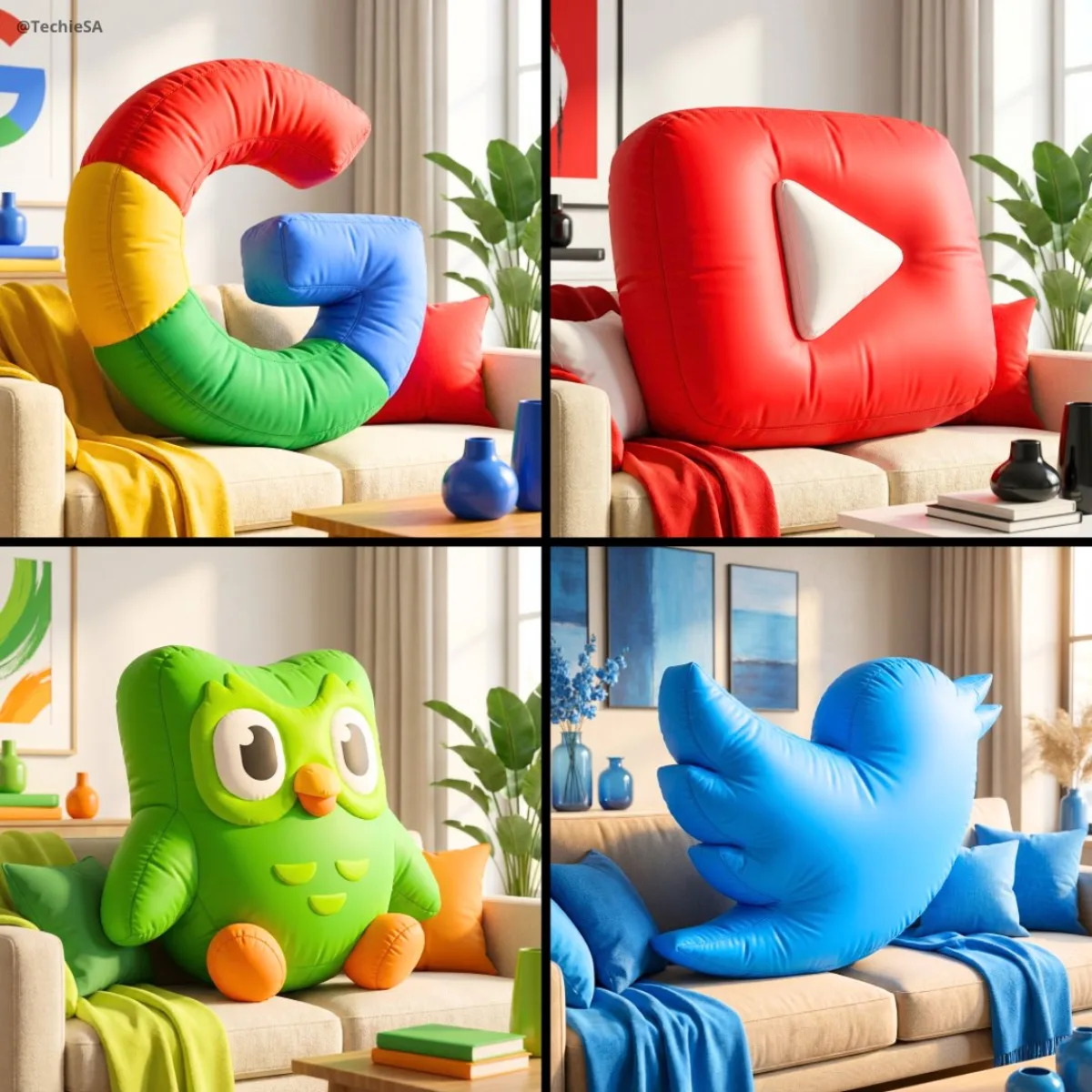 Inflatable Brand Logo Soft Living Room Centerpiece
