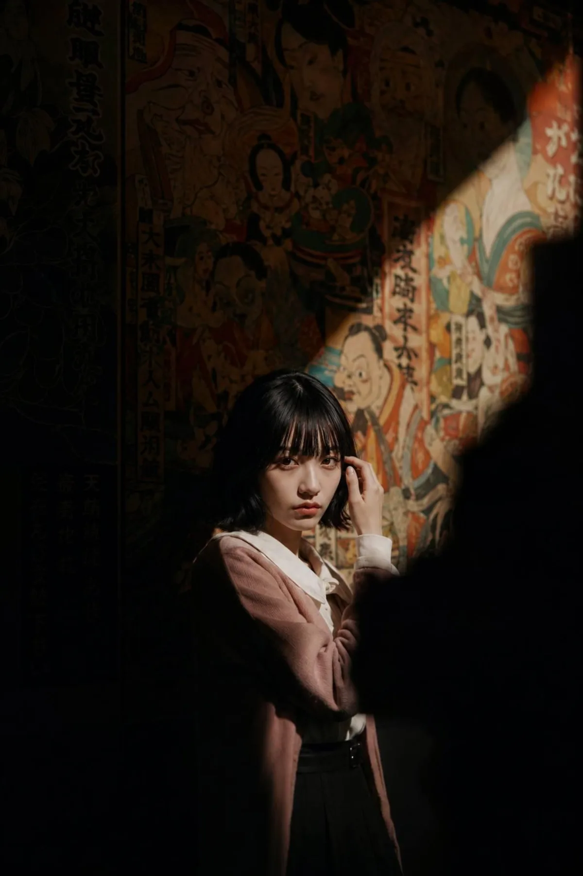 Cinematic Dark Exhibition Portrait