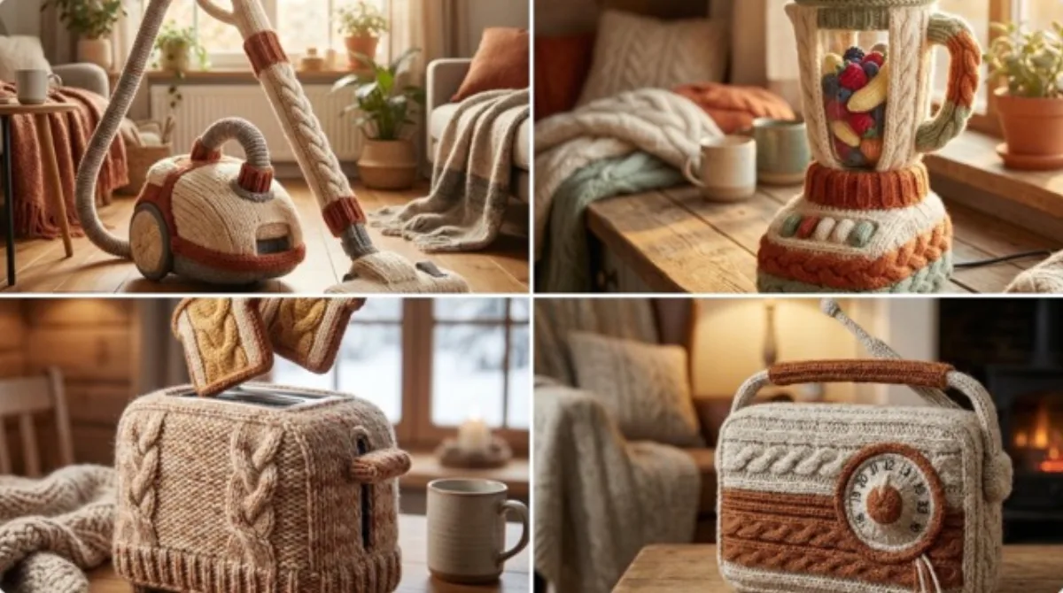 Hand-Knitted Object with Scandinavian Hygge Aesthetic - Premium Style