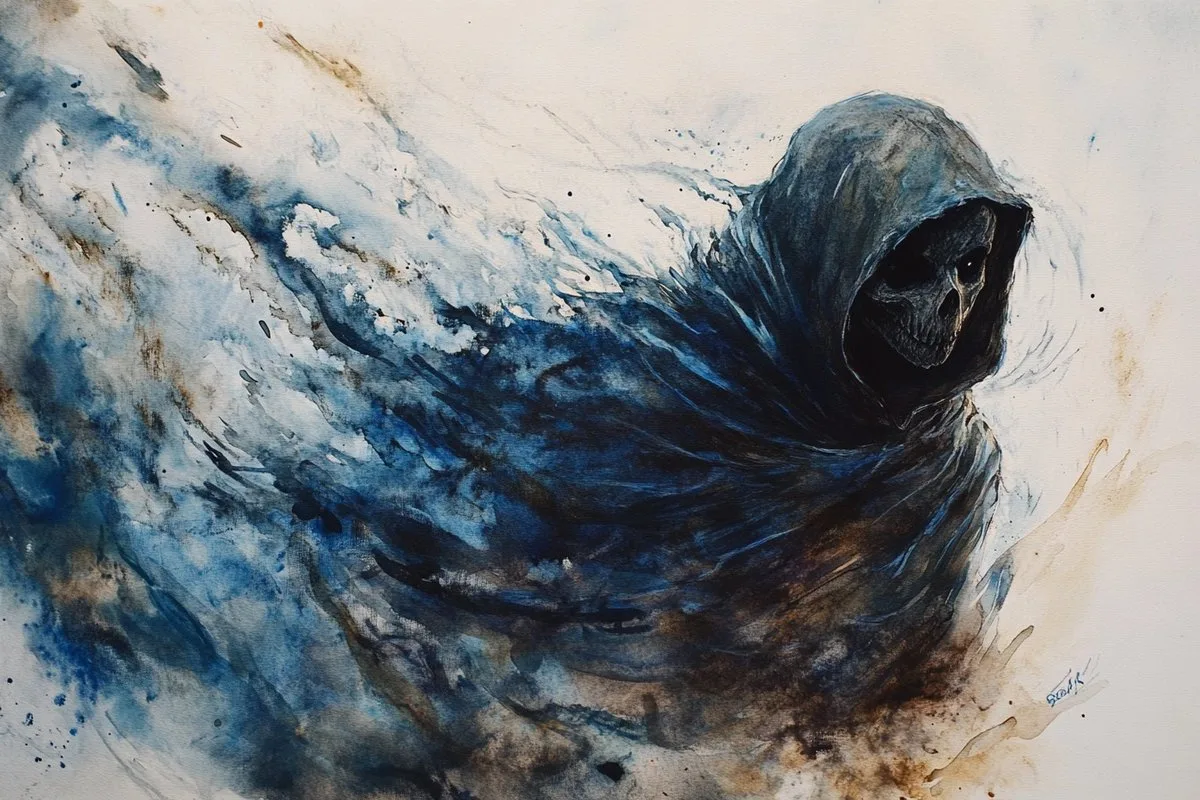 Watercolor Dreamscape Portrait