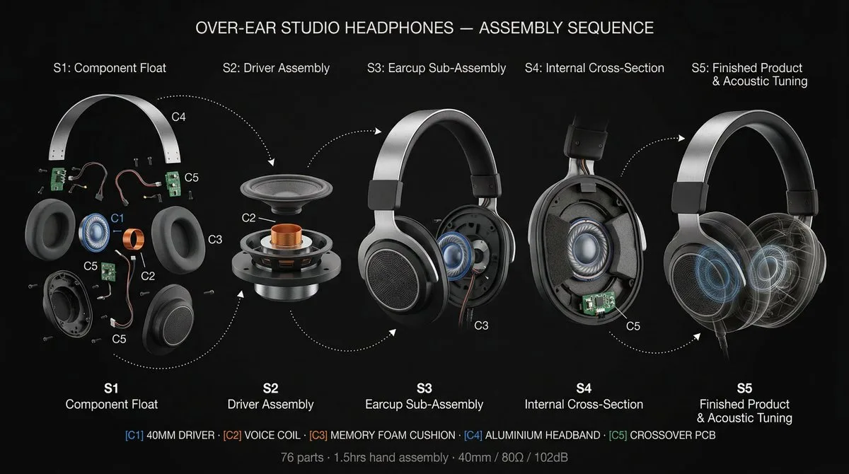 A Premium Manufacturing Timeline: Product Assembly Sequence