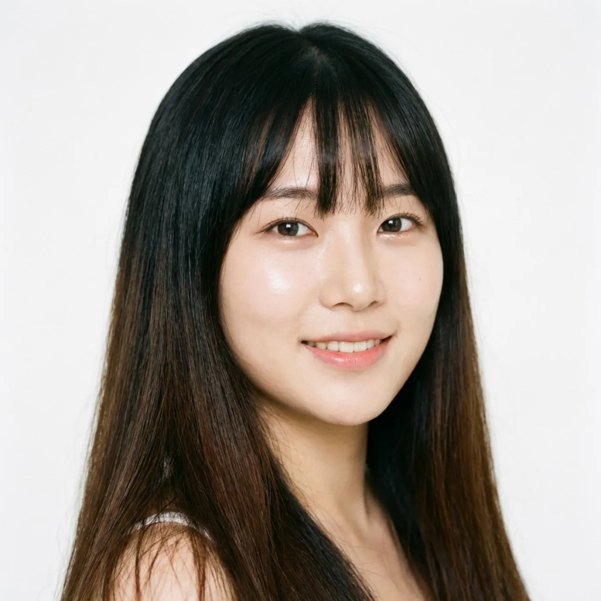 Korean Model Close-up with Bangs (Crafted)