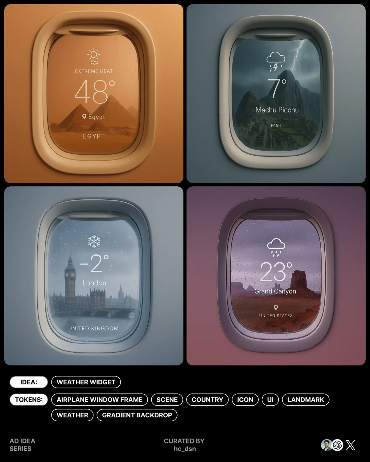 Minimal Weather Widget - Curated Style