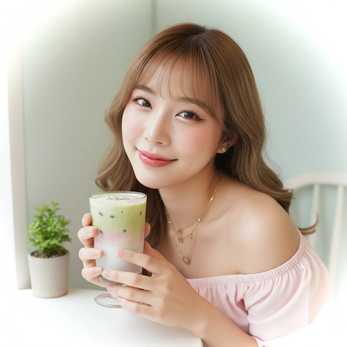 Cafe Interior Girl