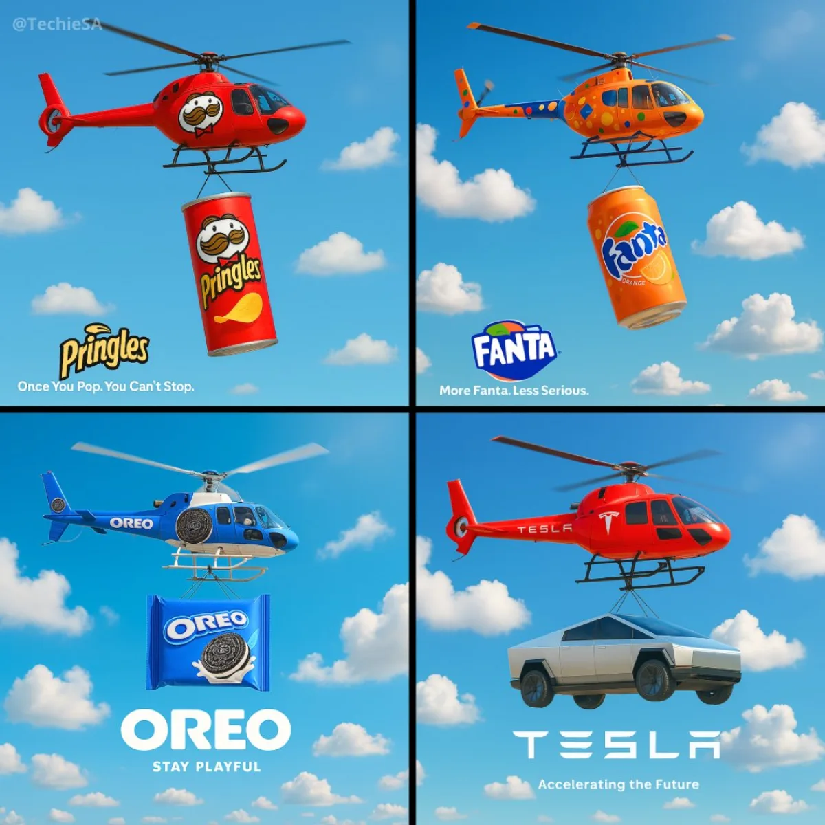 Helicopter Brand Advertisement: A Signature Take
