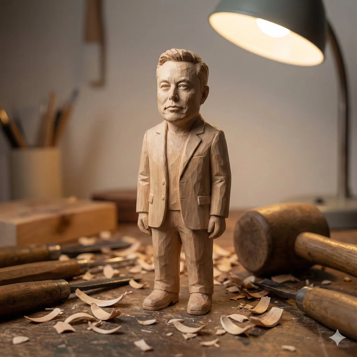 Hand-Carved Wooden Miniature Portraits