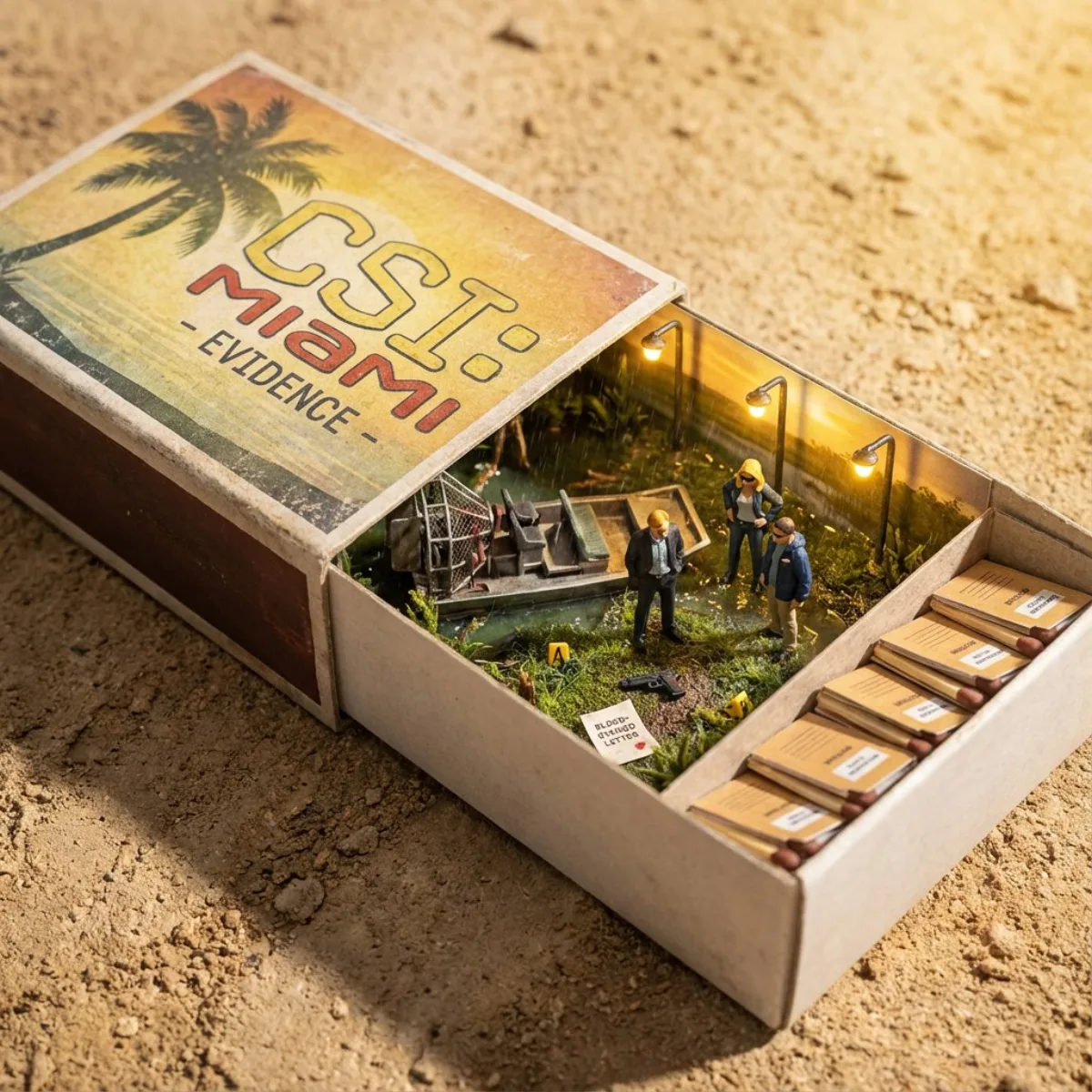 CSI Miami Miniature Crime Scene