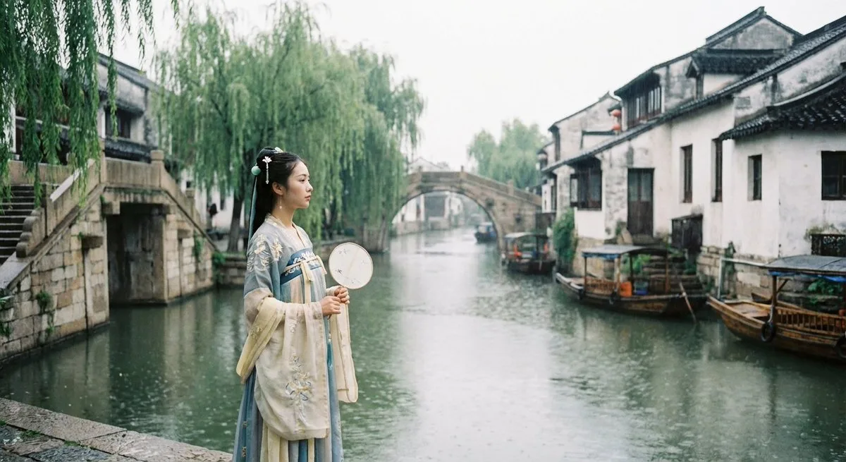 日系地铁入口美人