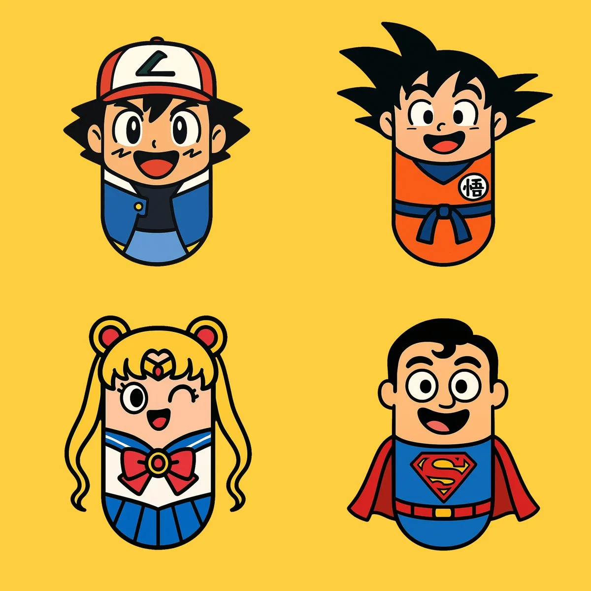 Cartoon Pill Illustration (Curated)