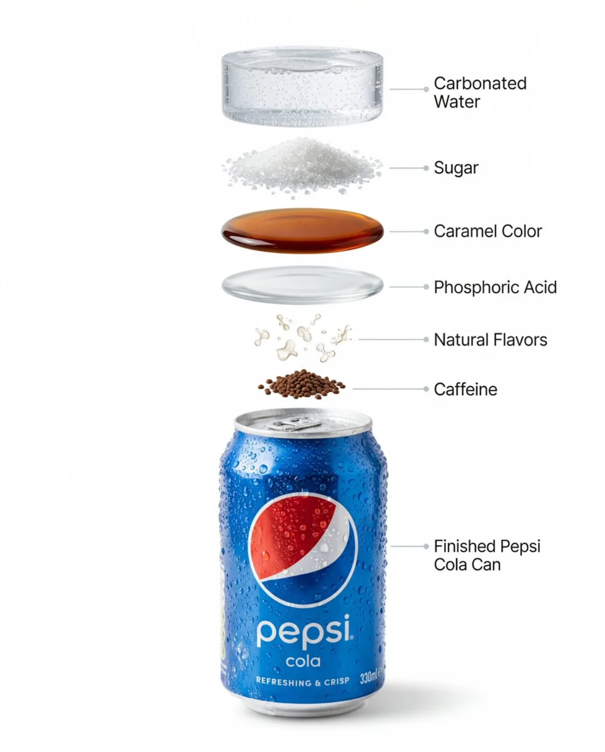 Chilled Beverage Can & Exploded Infographic - Signature Style