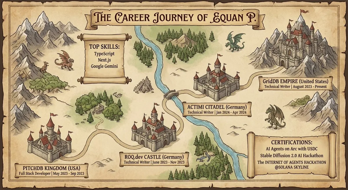 LinkedIn profile to fantasy map prompt