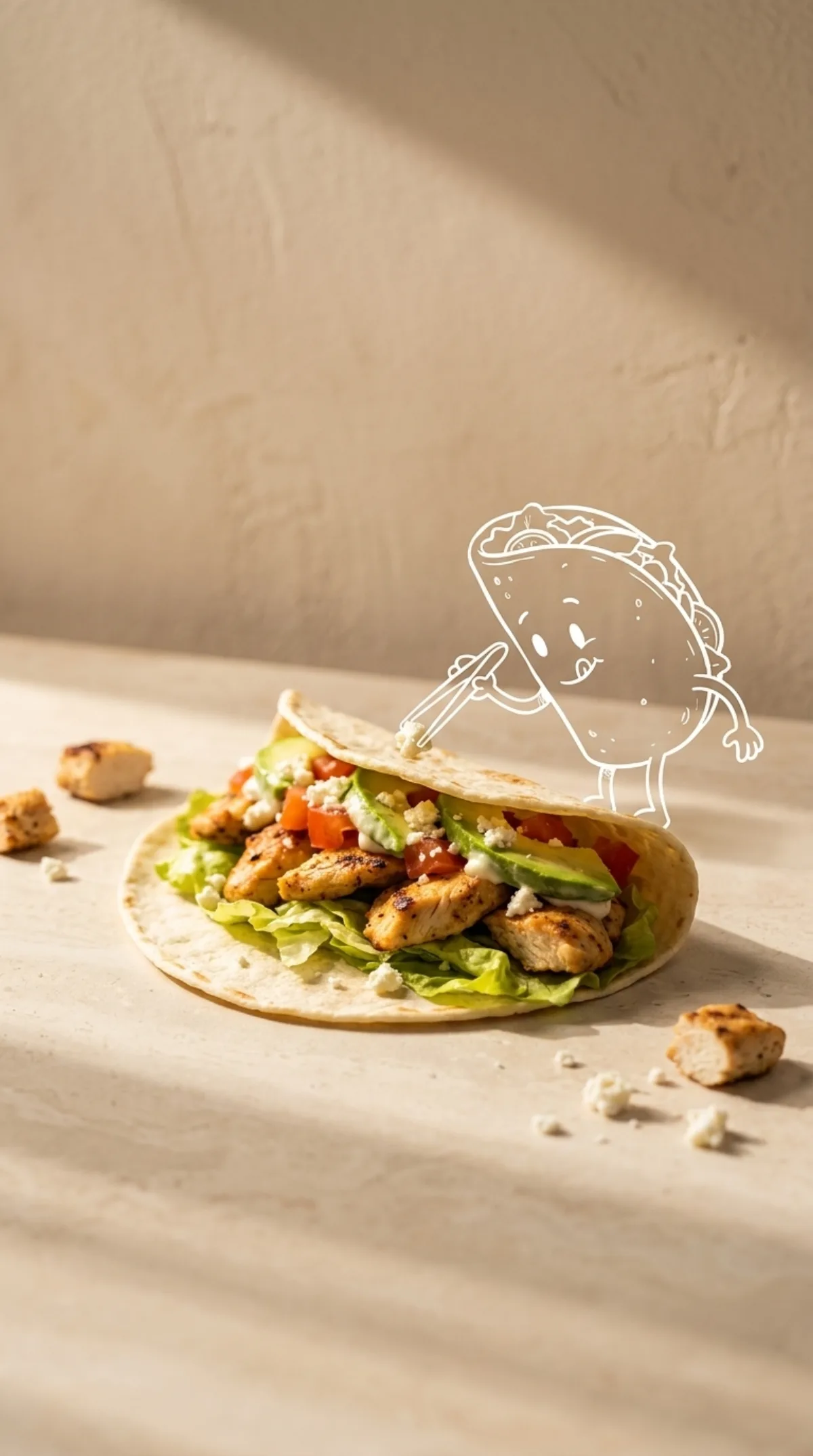 Minimalist Product Photo with Doodle Overlay: A Curated Take