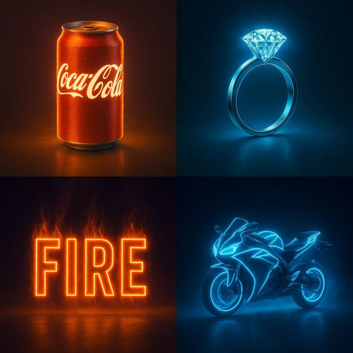 Studio-Grade Neon Effect Poster