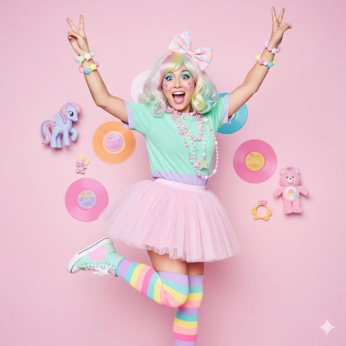 Rainbow Hair Girl