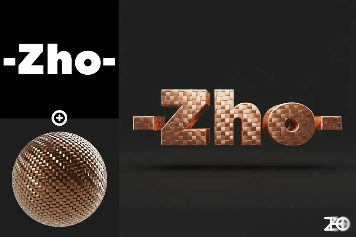 C4D风格3D标志材质转移