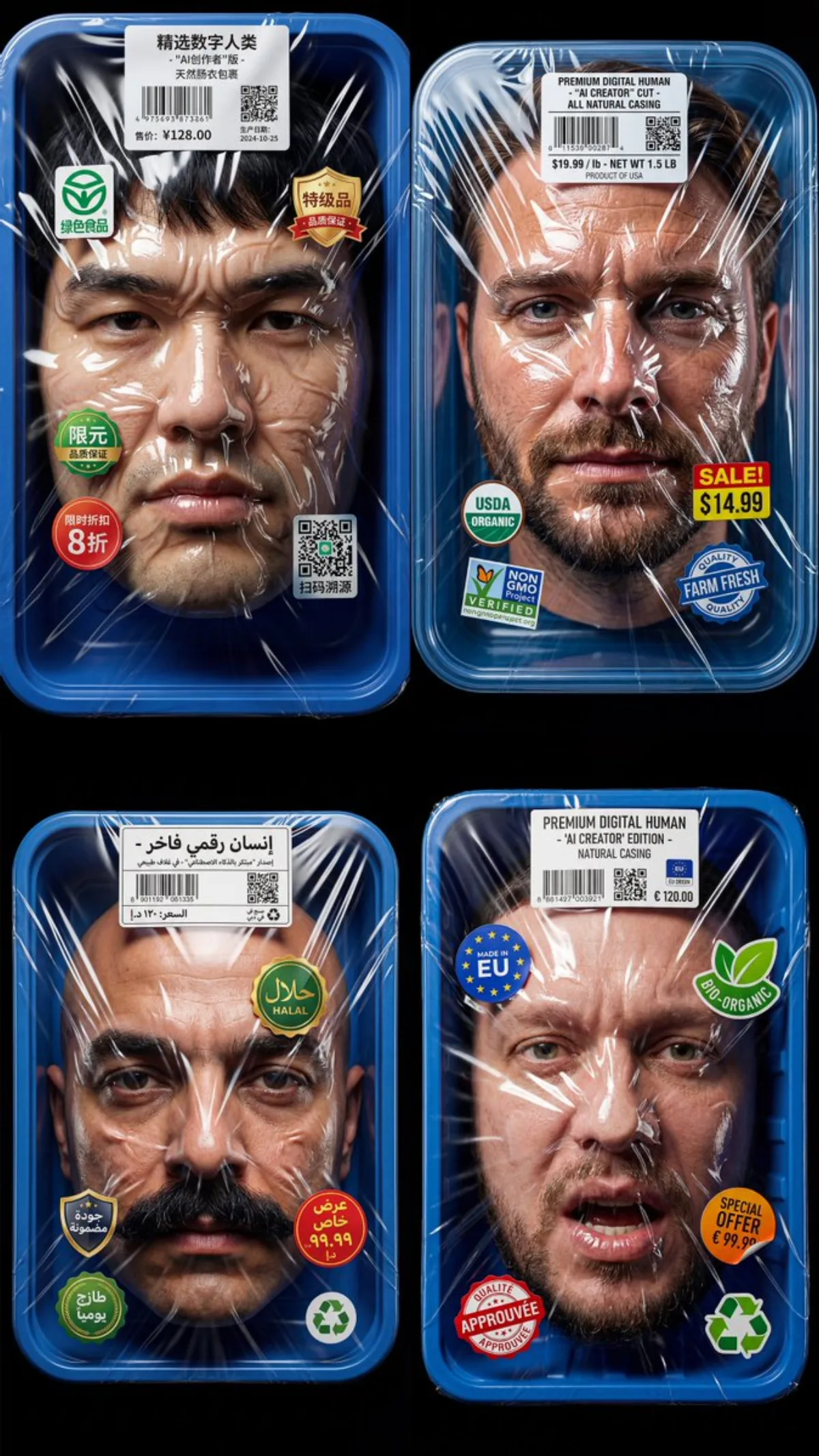 Human Face as Supermarket Product