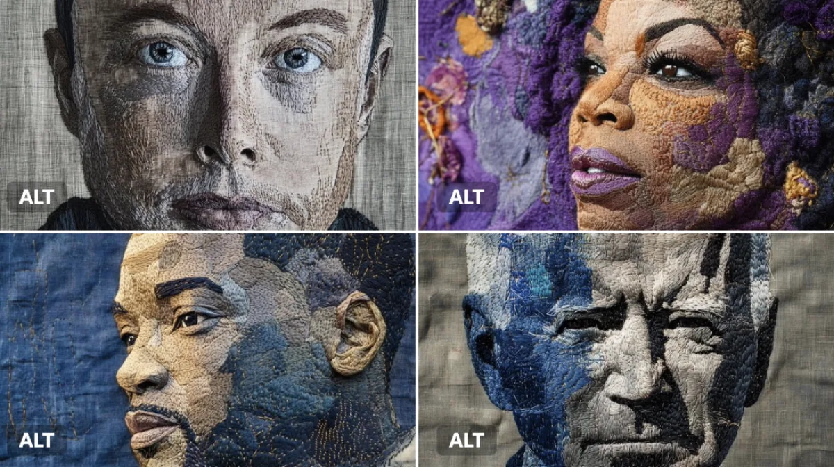 Embroidered Portraits