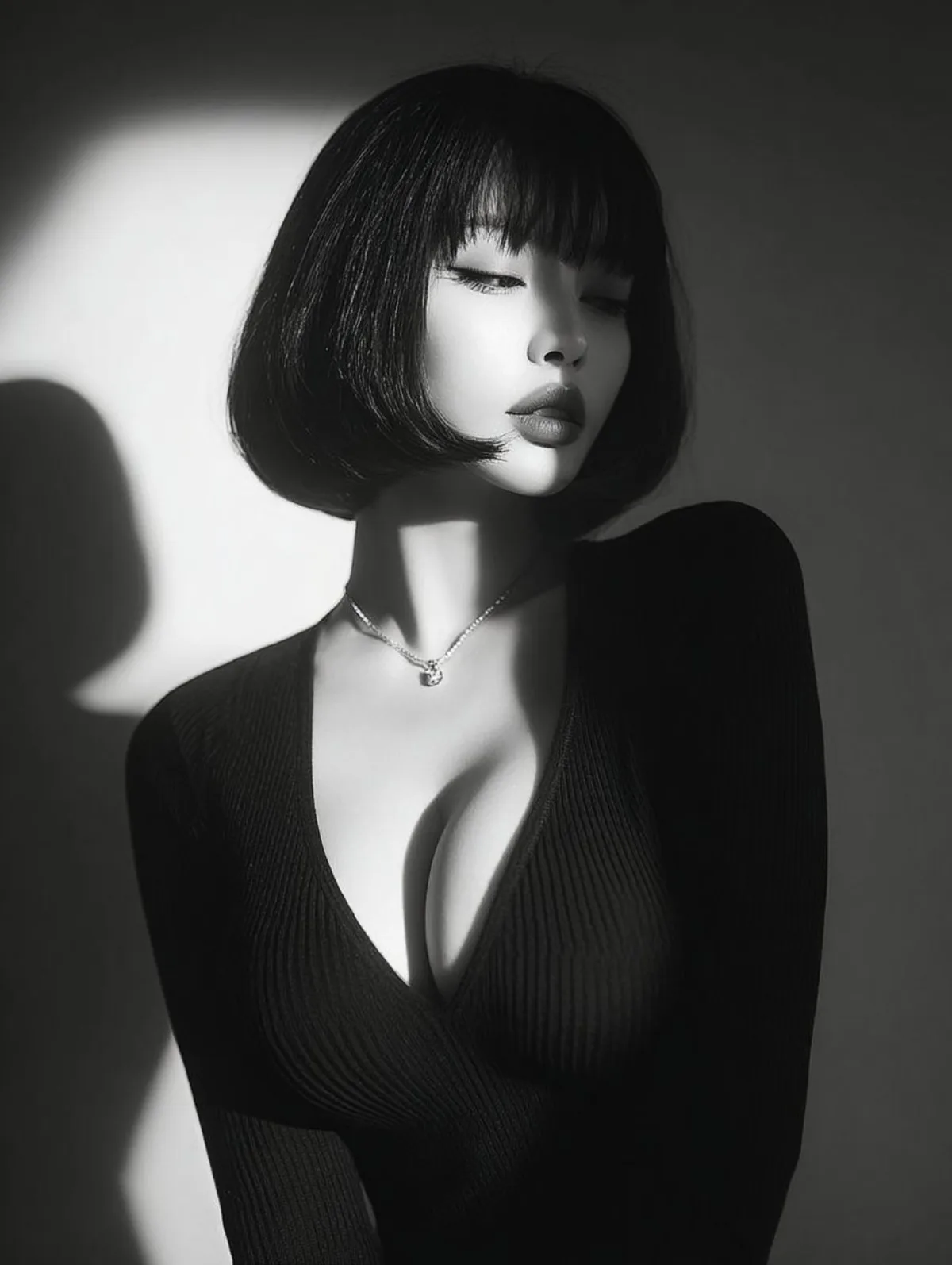 黑白风格肖像照写真
