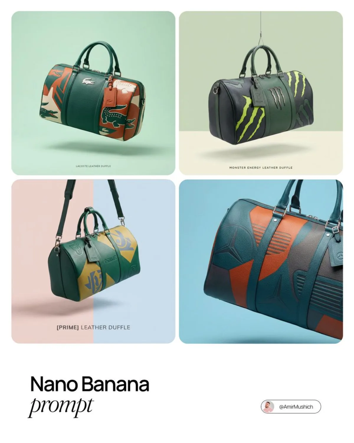 A Editorial Luxury Leather Travel Bag