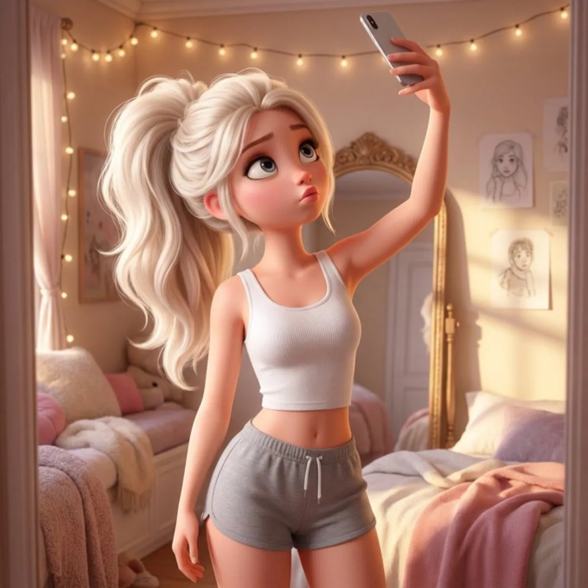 Virtual Cartoon Girl