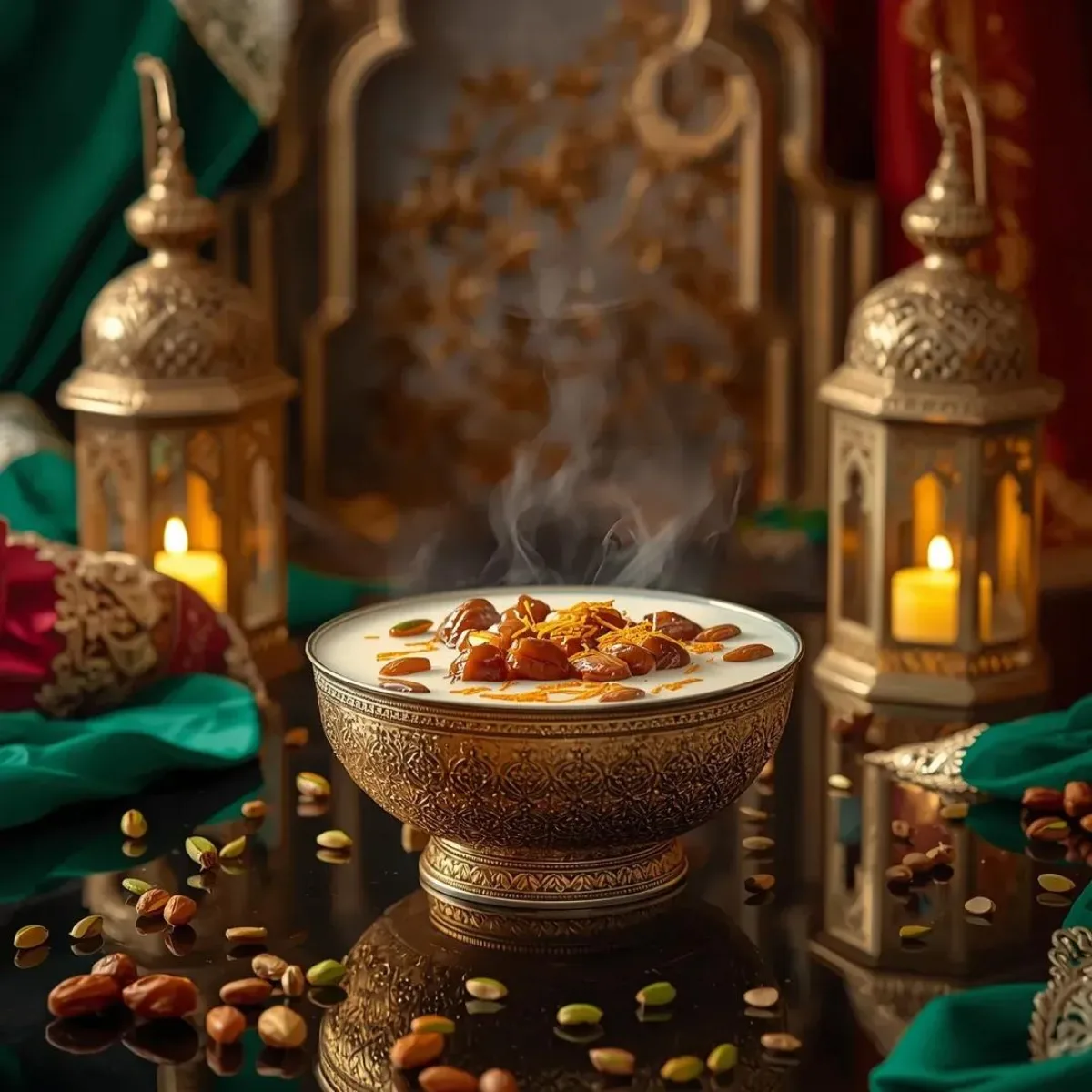 Editorial Luxury Sheer Khurma in Royal Eid Setting