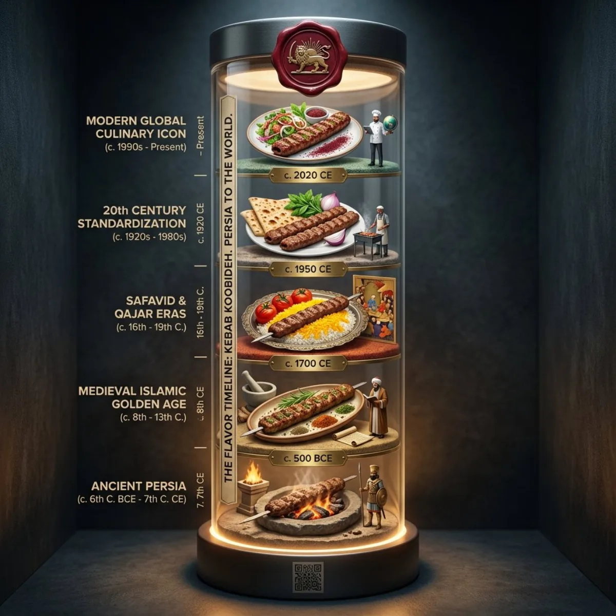 Culinary History Specimen in Glass Tube