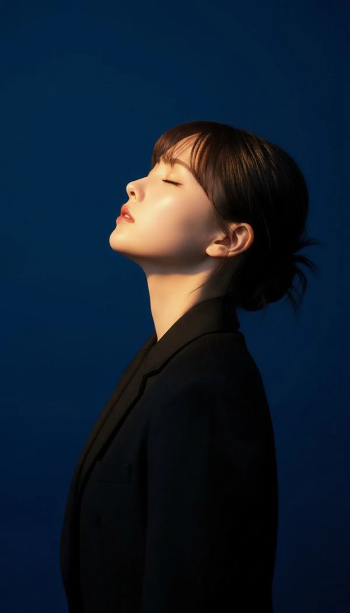 Stylized Cinematic Female Profile Portrait