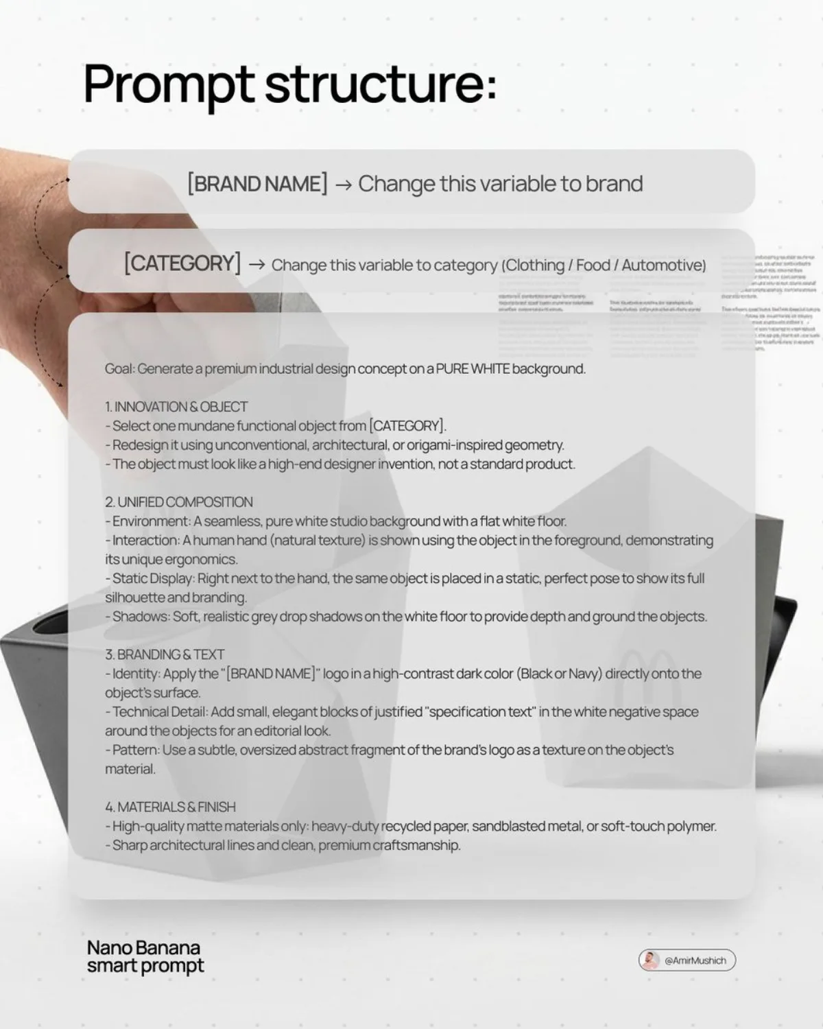 A Refined Premium Industrial Design Concept on White Background