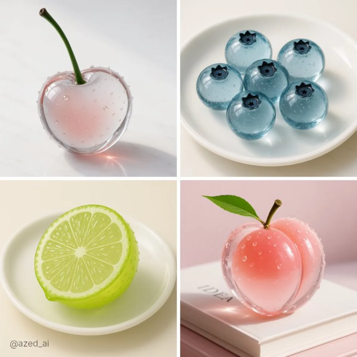 A Curated Translucent Glass Objects ASMR
