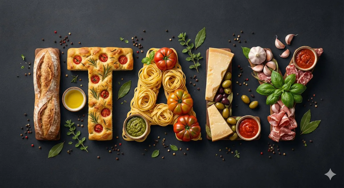 Flavorful Typography: A Nation's Cuisine
