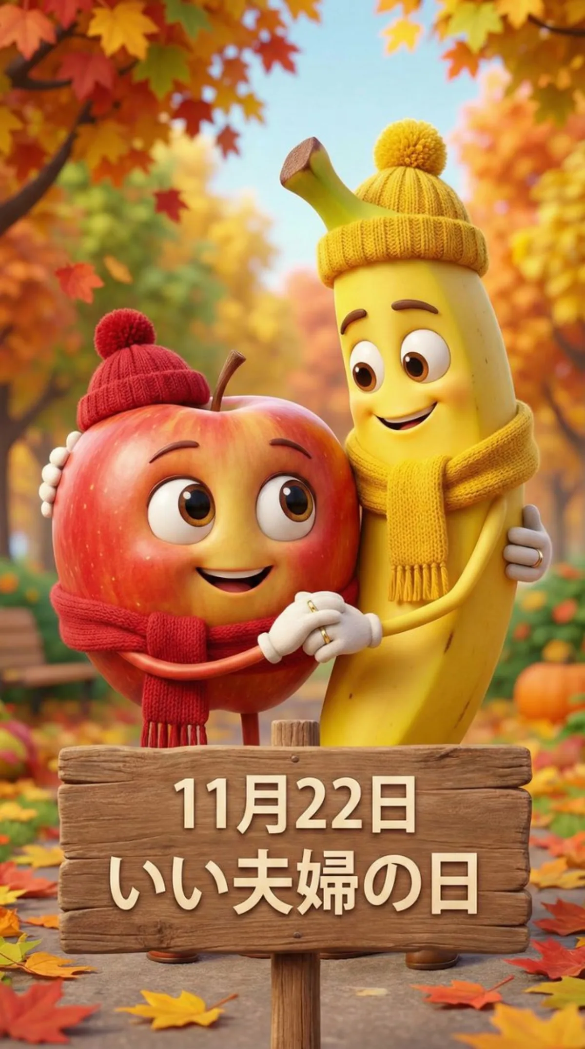 拟人苹果与香蕉情侣（精选风格）