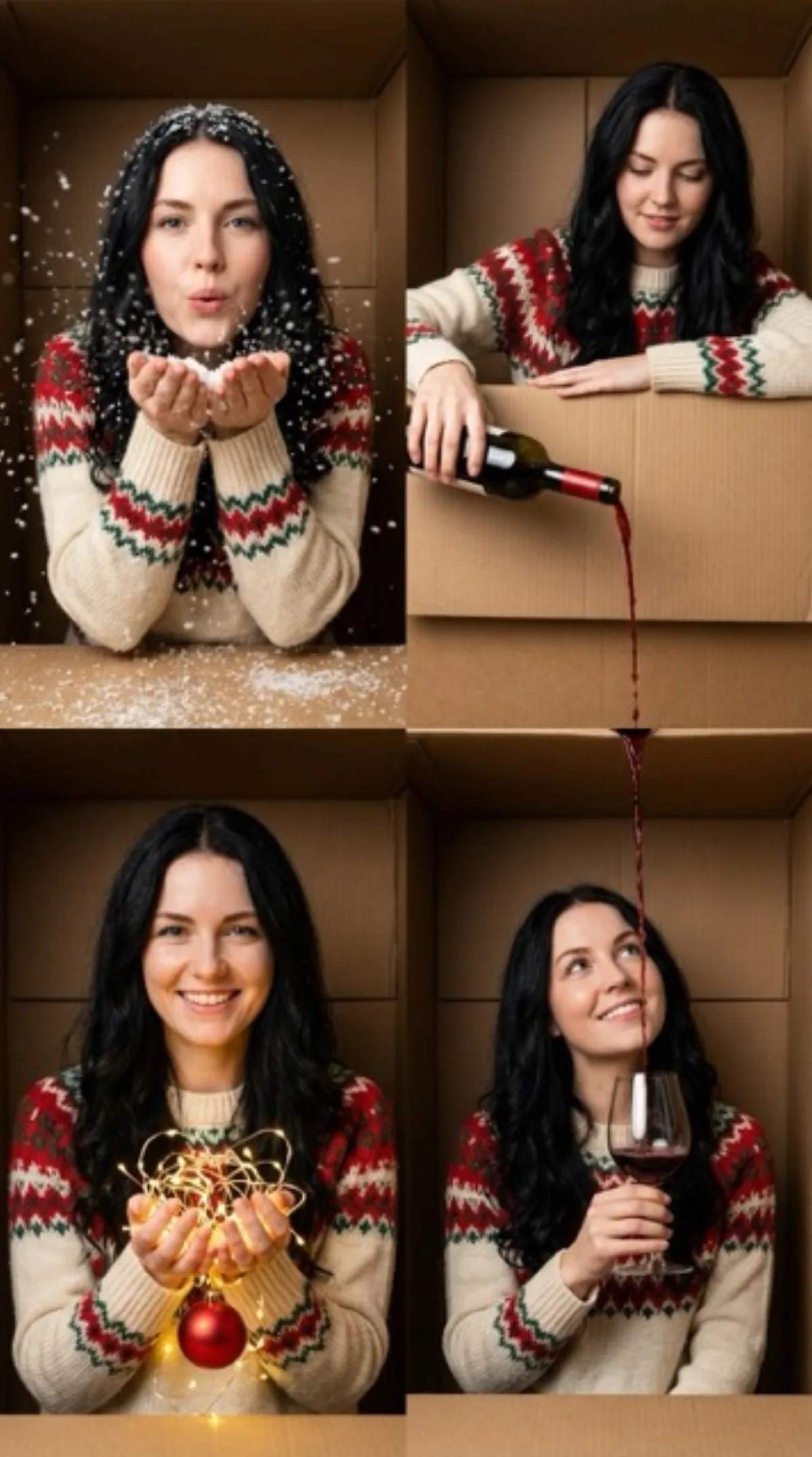 Christmas Box Challenge Photo Collage