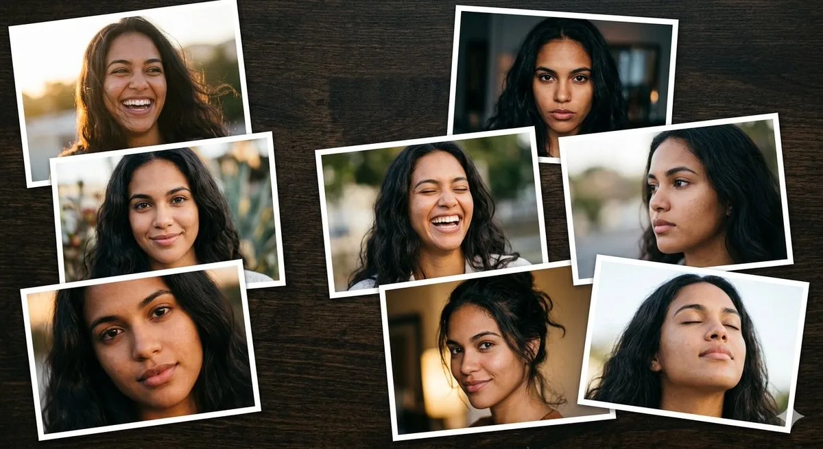 Dominican Woman Portrait Collage (Refined)