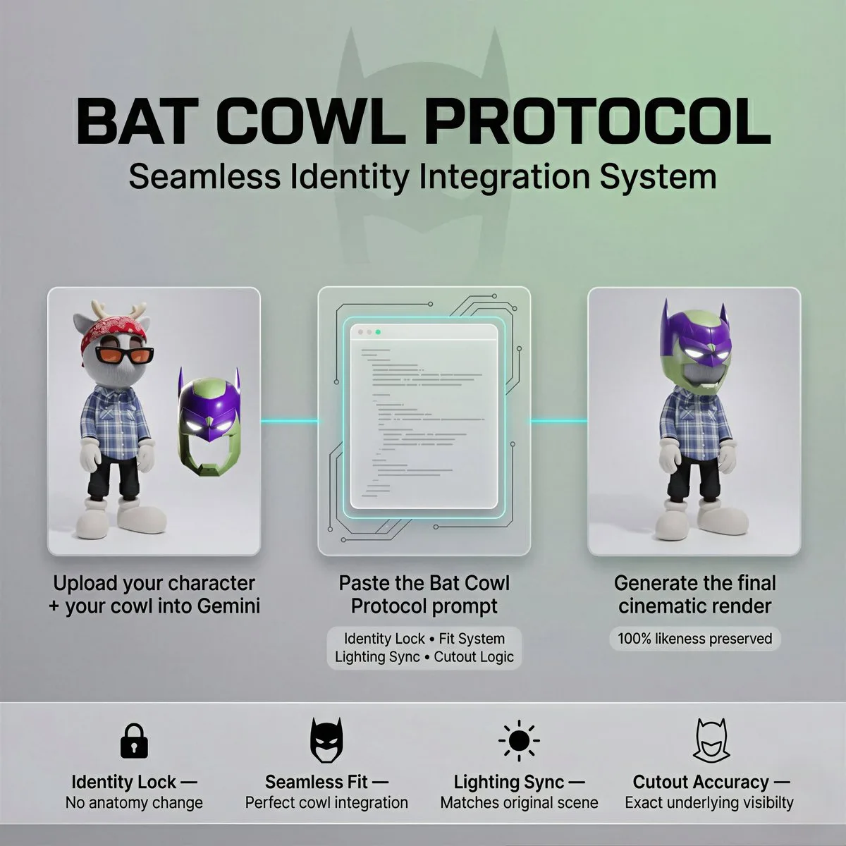 Designer Toy with Custom Bat Cowl - Signature Style