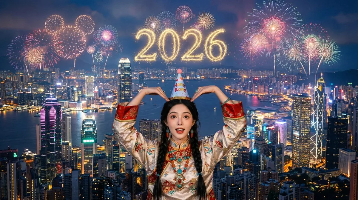 新年城市天际线庆典（精修风格）
