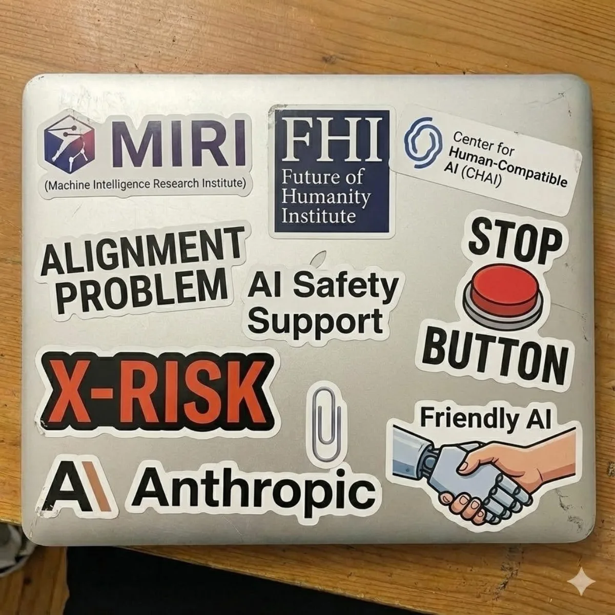 Stylized Make laptop look owned by an AI safety person