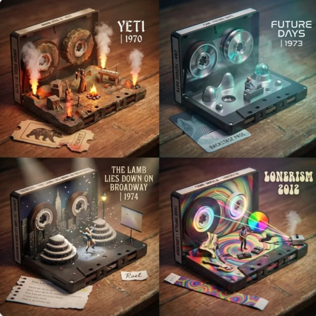 Cassette Tape Concert Worlds