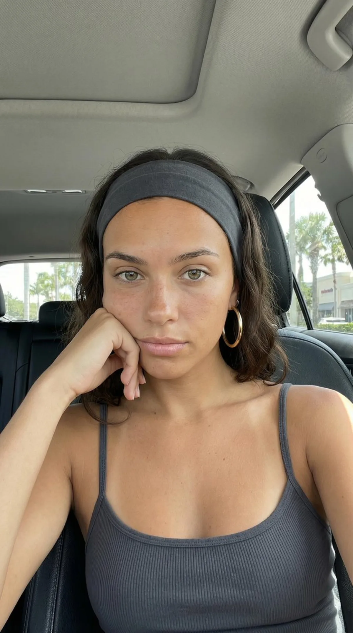 Car Selfie Sunlight and Freckles