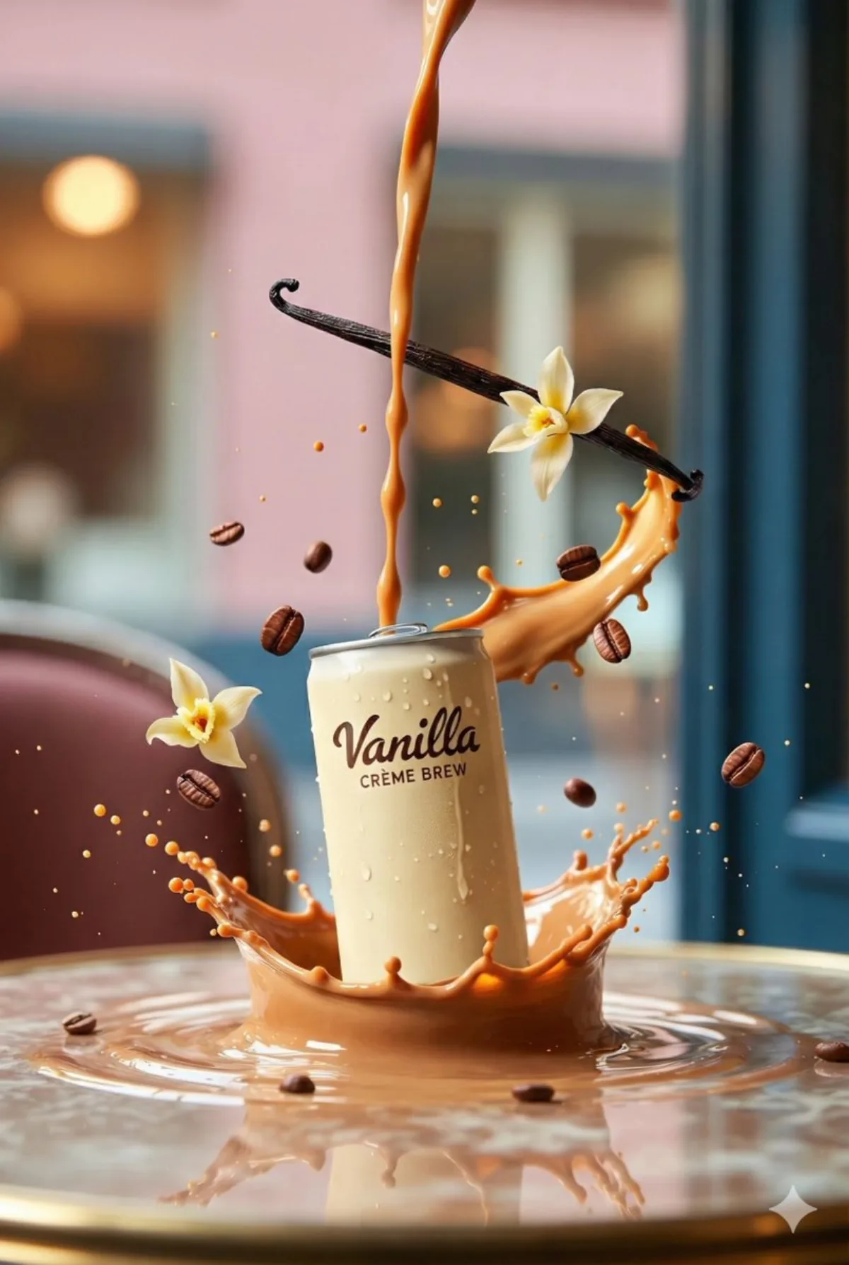 Vanilla Creme Brew on Gemini Nano Banana 3.0 - Premium Style