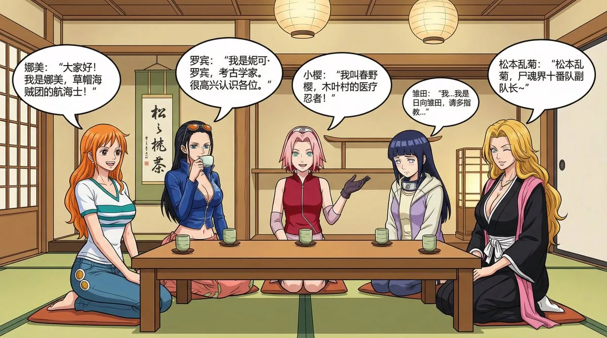 多位动漫少女漫画