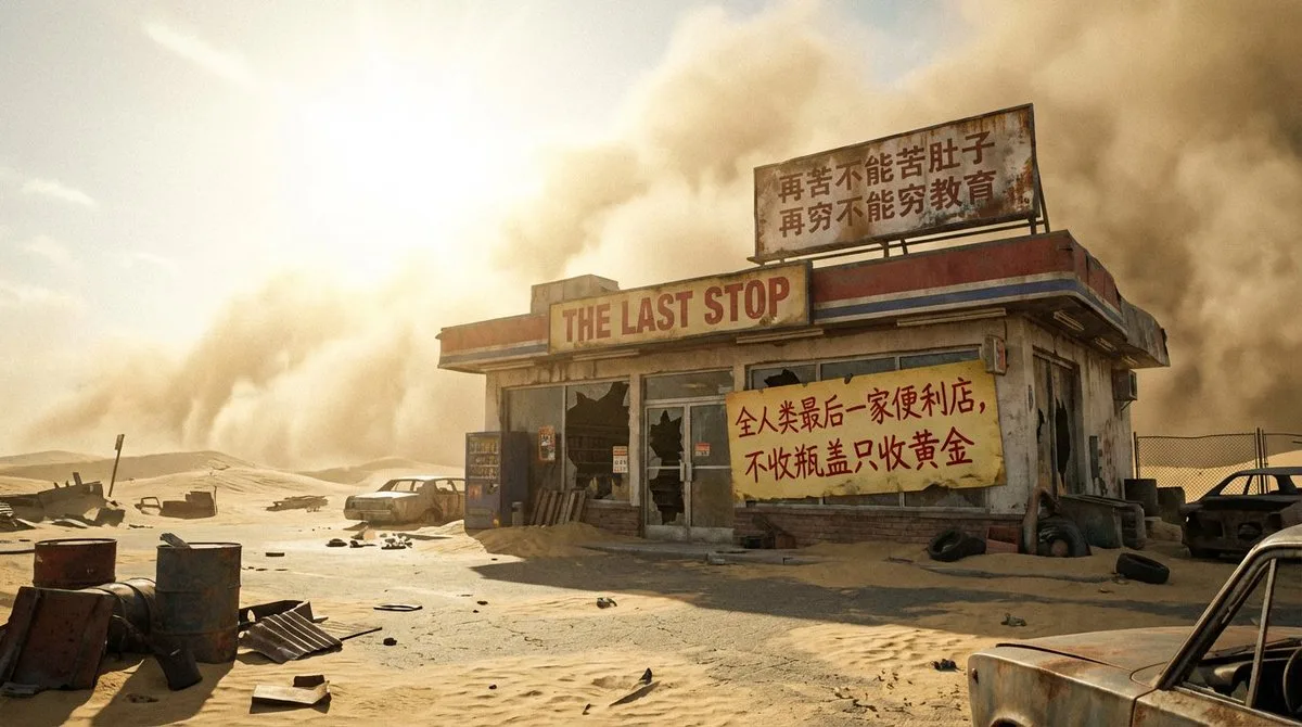 Last convenience store in a post-apocalyptic wasteland