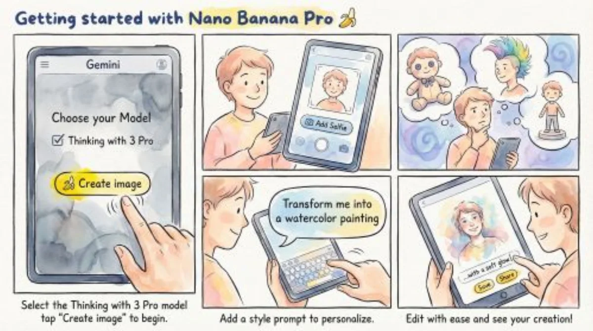 A Stylized Watercolor-ink style series comic