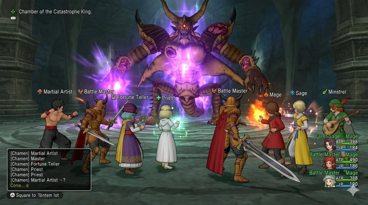 Crafted Dragon Quest X VS Calamity King Party