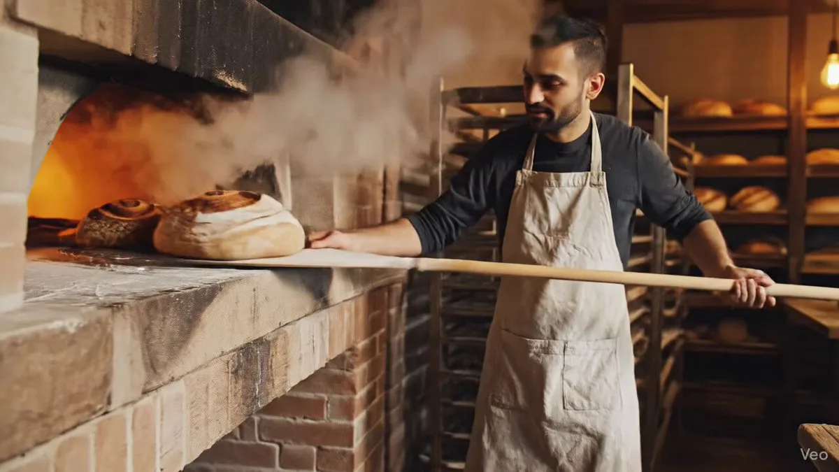 Video ad prompt for an artisan bakery