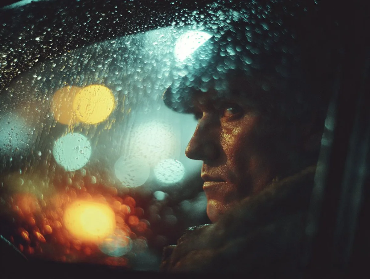 Solitude by the Rain-Soaked Window