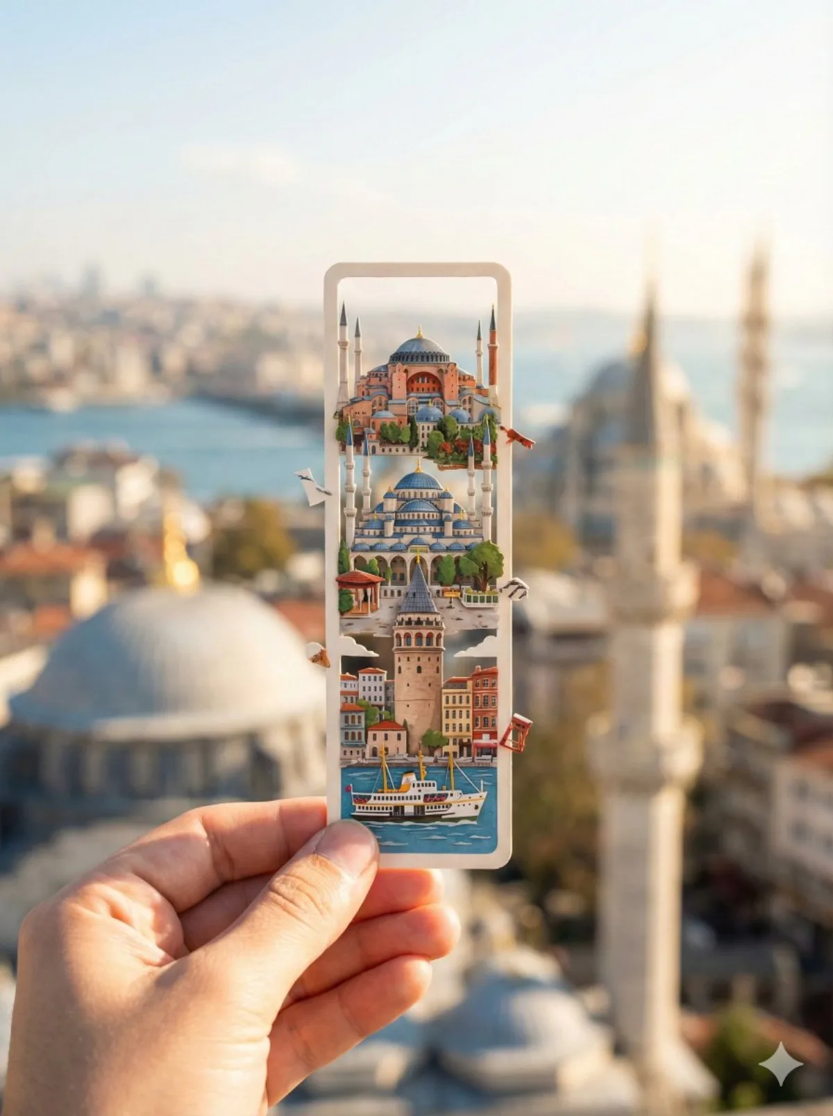 Fantastical Istanbul Bookmark Held