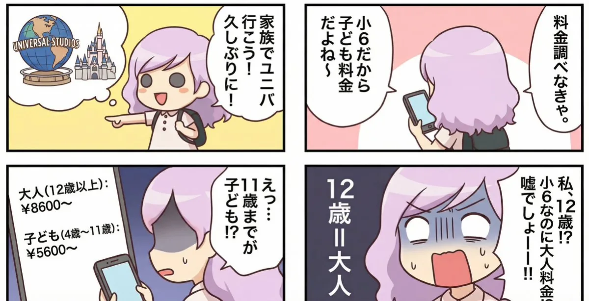 Essay-style manga about a family planning a trip to Universal Studios
