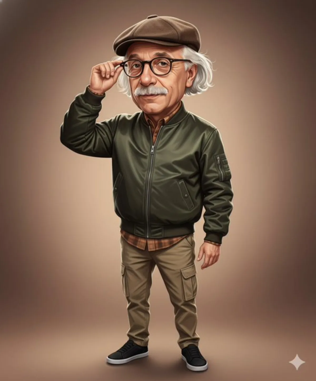 Middle-Aged Man Digital Comic - Modern Style