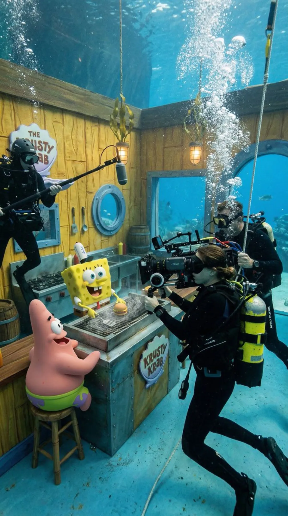 Underwater Film Set: SpongeBob's Krusty Krab